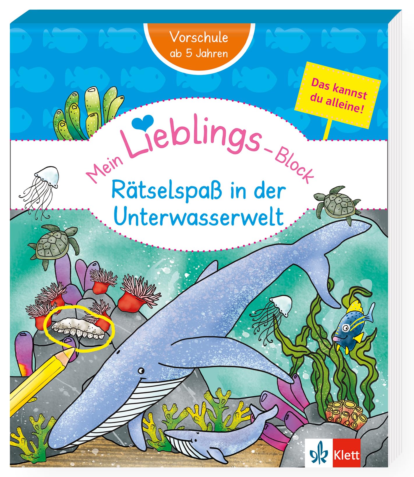 Klett Mein Lieblings-Block Rätselspaß in der Unterwasserwelt: Vorschulblock ab 5 Jahren
