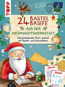 24 Briefe vom Weihnachtsmann. Adventskalender-Post zum Basteln, Malen und Staunen: Namen des Kindes eintragen - Brief verschließen - Kind überraschen von Hecher, Mimi | Buch | Zustand sehr gut