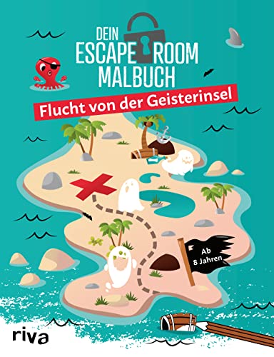Dein Escape-Room-Malbuch – Flucht von der Geisterinsel: Ab 8 Jahren. Spannende Malrätsel für Kinder. Das perfekte Geschenk für Schulanfang, Geburtstag, Weihnachten oder Ostern