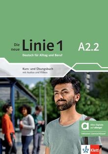 Die neue Linie 1 A2.2 - Hybride Ausgabe allango: Deutsch für Alltag und Beruf. Kurs- und Übungsbuch mit Audios und Videos inklusive Lizenzschlüssel allango (24 Monate) von Hoffmann, Ludwig  | Buch | Zustand gut