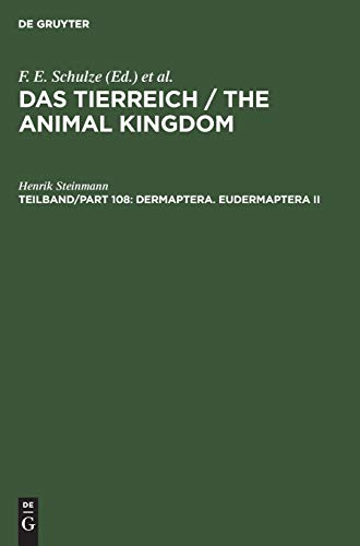 Dermaptera. Eudermaptera II (Das Tierreich / The Animal Kingdom)
