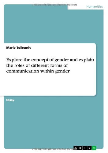 Explore the concept of gender and explain the roles of different forms of communication within gender