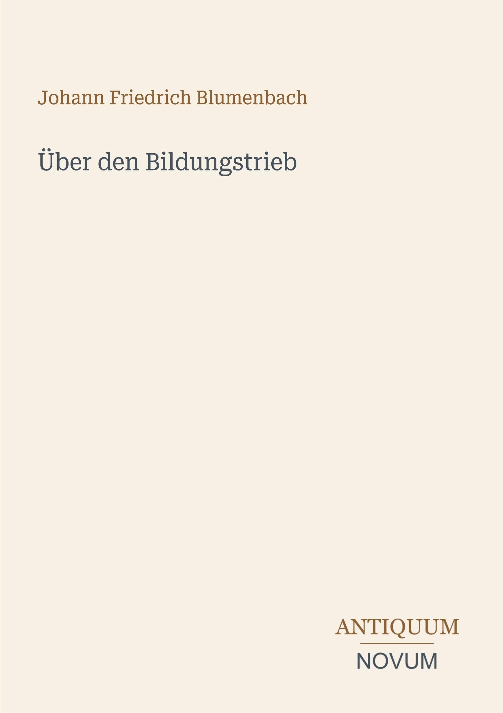 Über den Bildungstrieb