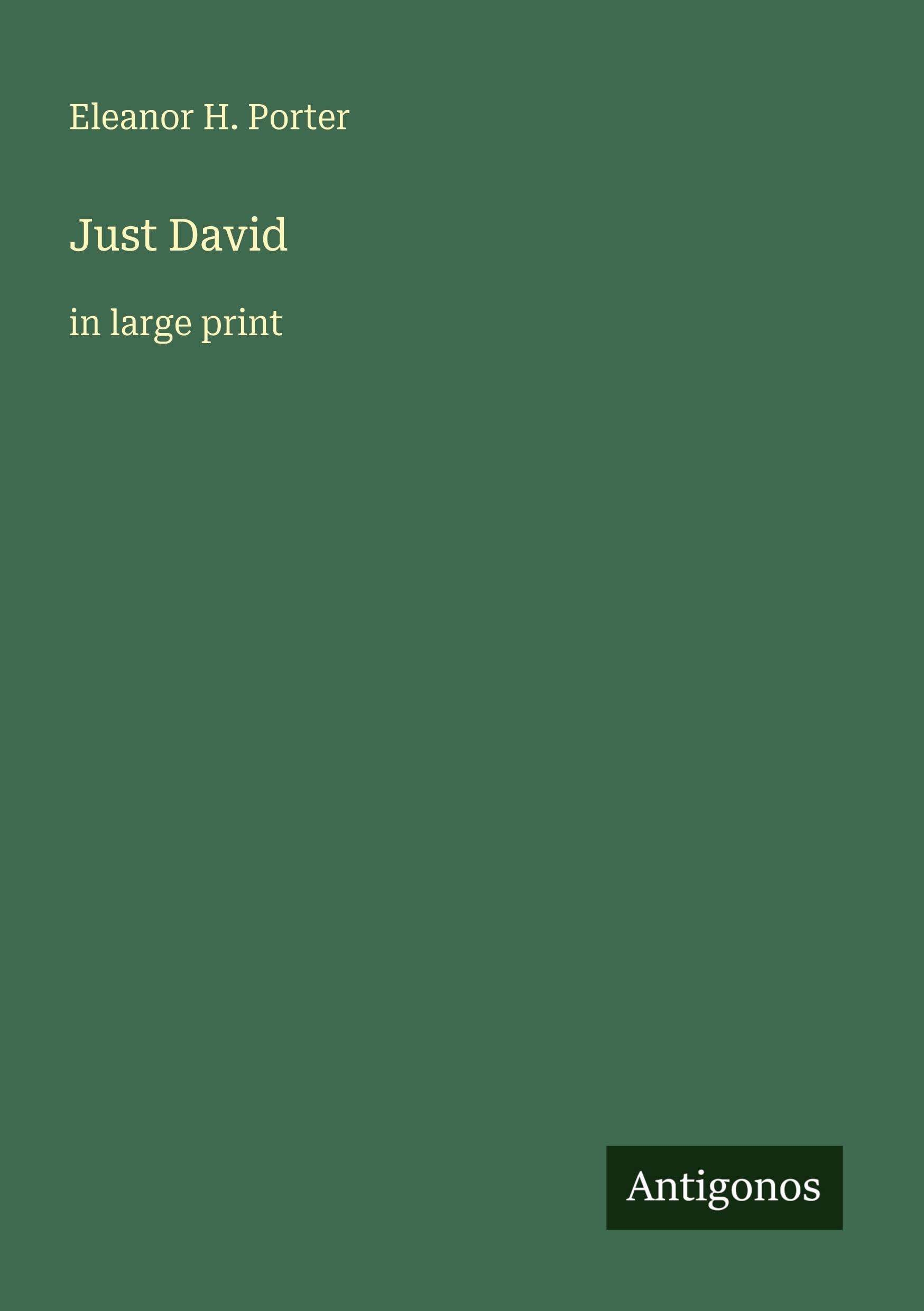 Just David: in large print