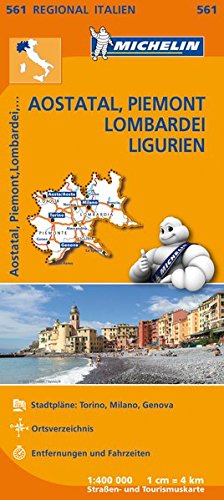 Die Buchhandlung in Oelde hat das Buch Michelin Aostatal, Piemont, Lombardei und Ligurien: Straßen- und Tourismuskarte 1:400.000 (MICHELIN Regionalkarten)
