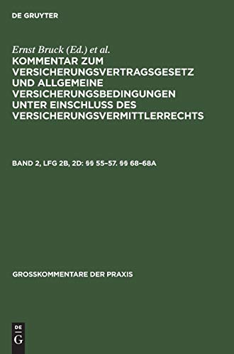 §§ 55–57. §§ 68–68a (Großkommentare der Praxis)