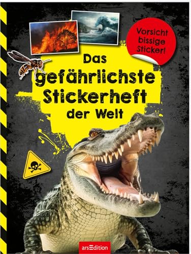Das gefährlichste Stickerheft der Welt: Vorsicht bissige Sticker! | Stickerspaß für Kinder ab 8 Jahren