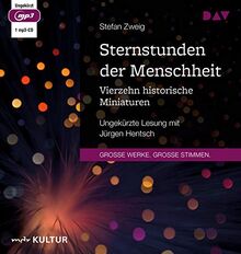 Sternstunden der Menschheit. Vierzehn historische Miniaturen: Ungekürzte Lesung mit Jürgen Hentsch (1 mp3-CD)