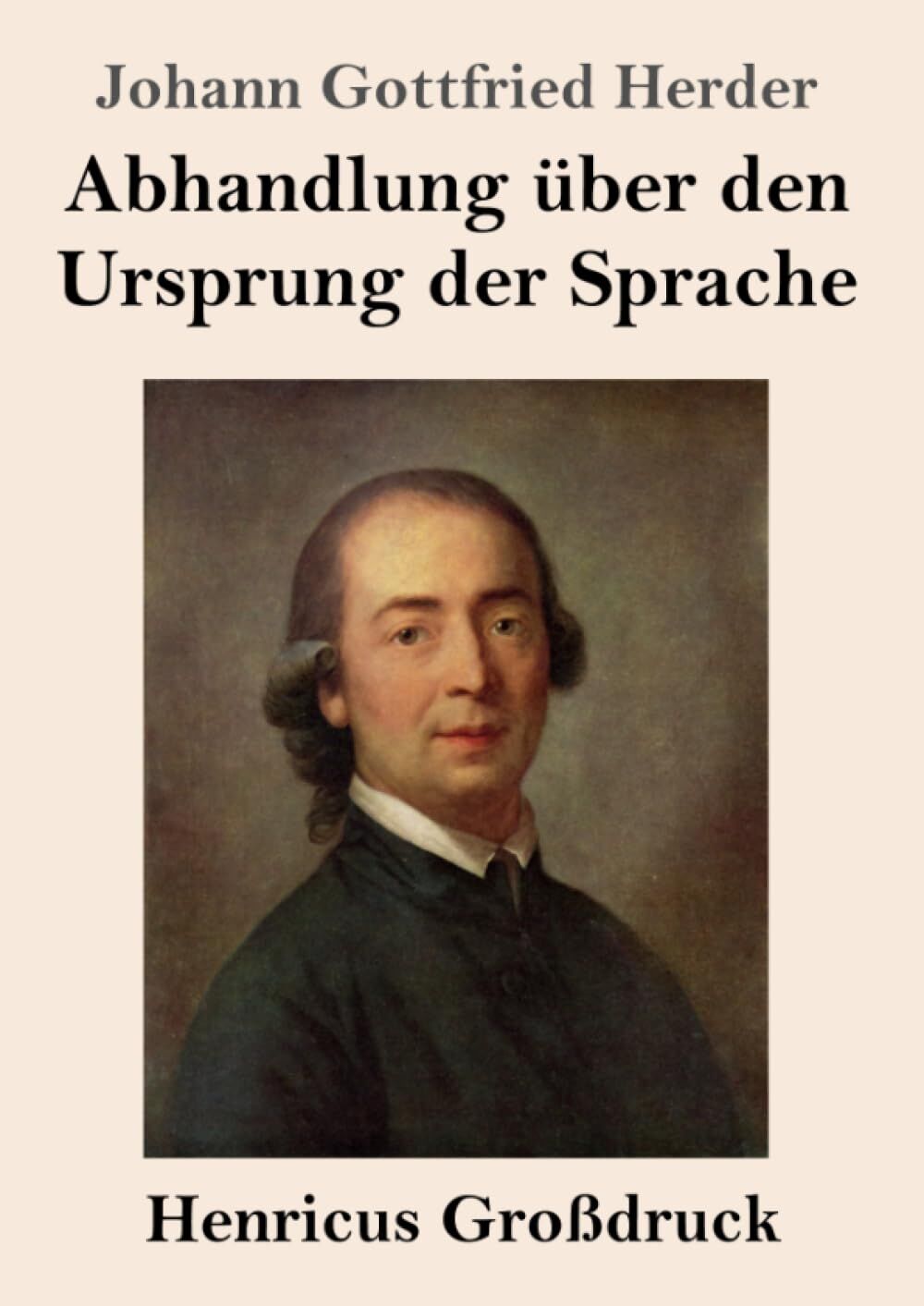 Abhandlung über den Ursprung der Sprache (Großdruck)