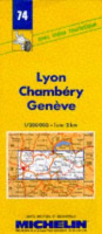 Michelin Lyon, Chambery, Geneve 1 : 200 000. Avec Index Touristique. (Michelin Maps)