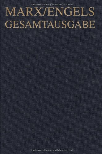 Gerald Hubmann Karl Marx / Friedrich Engels Gesamtausgabe (Mega), Karl Marx, Das Kapital. Kritik Der Politischen Ökonomie. Dritter Band, 15