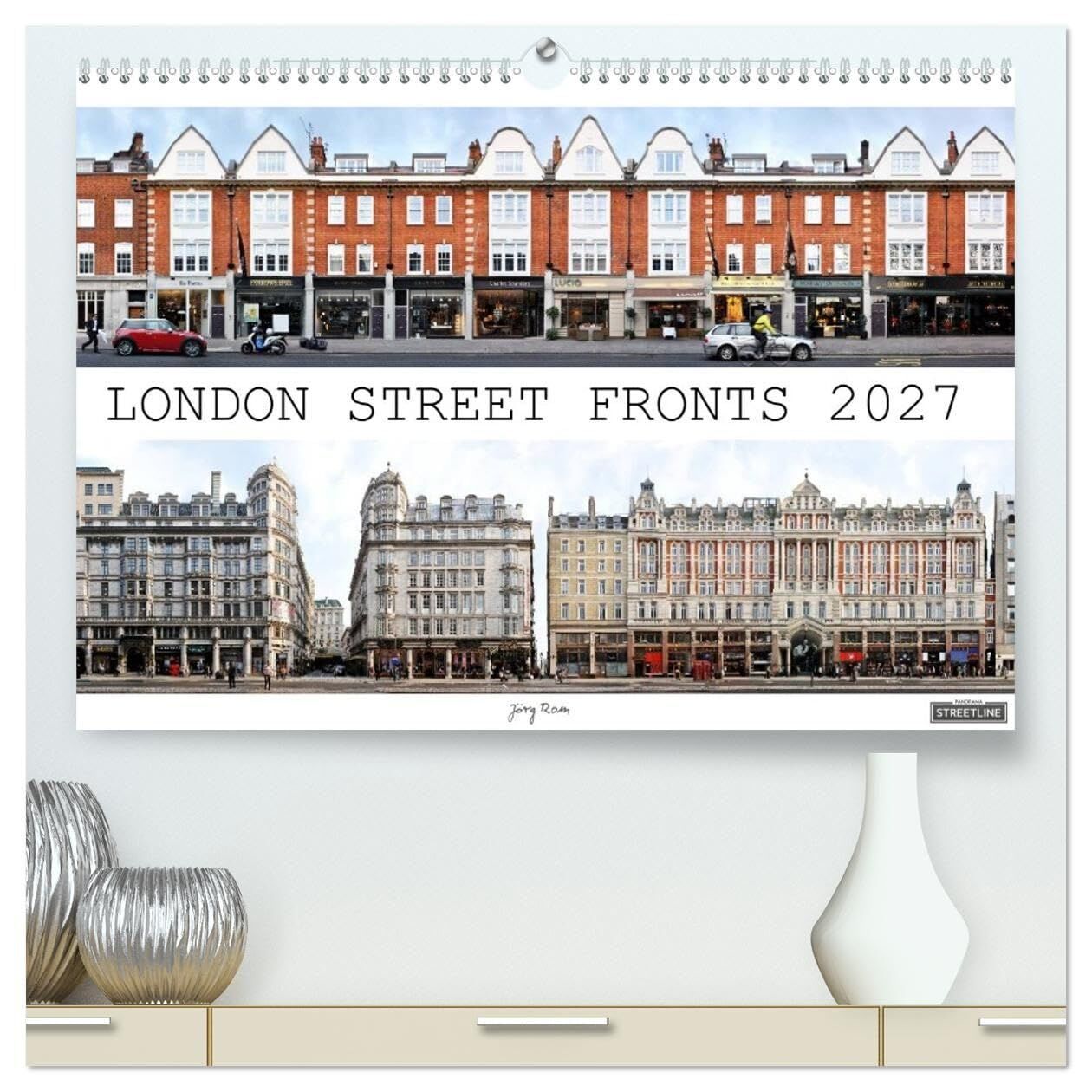 London Street Fronts 2027 / UK-Version (High Quality Premium Wall Calendar 2027 DIN A2 landscape),CALVENDO 12 Month Wall Calendar