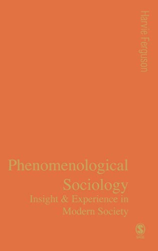 Phenomenological Sociology: Insight and Experience in Modern Society (Published in Association With Theory, Culture & Society)