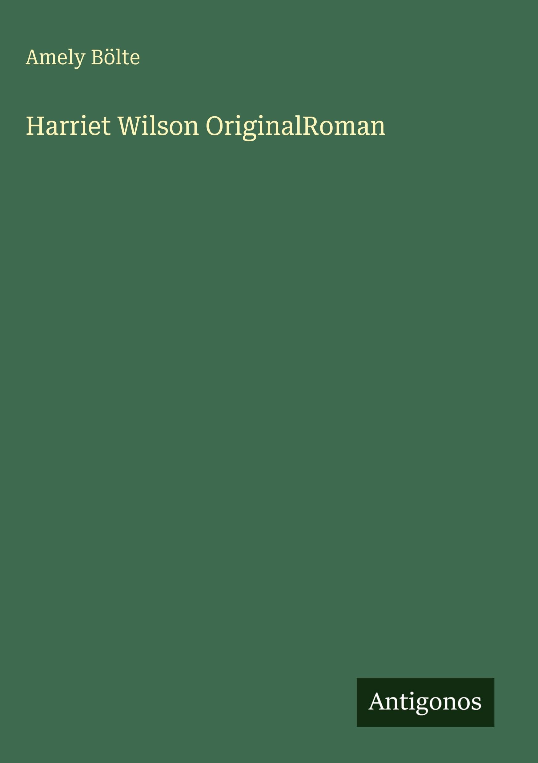 Harriet Wilson OriginalRoman