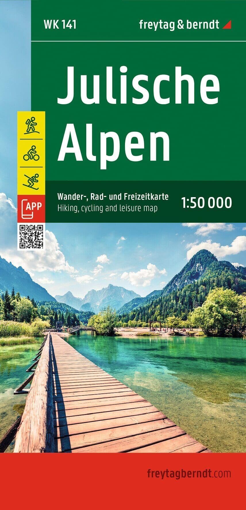freytag & berndt Wanderkarte WK 141 Julische Alpen 1:50.000