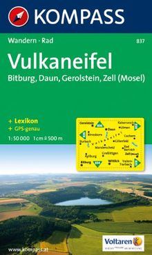 Vulkaneifel 1 : 50 000: Gerolstein. Bitburg, Zell (Mosel). Wander- und Bikekarte. GPS-genau