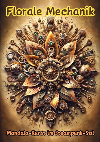 Florale Mechanik: Mandala-Kunst im Steampunk-Stil