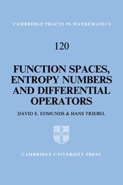 Function Spaces, Entropy Numbers, Differential Operators (Cambridge Tracts in Mathematics, Band 120)