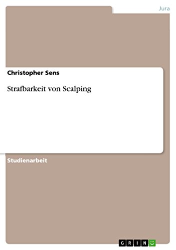 Strafbarkeit von Scalping