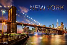 New York 2025: Großer Foto-Wandkalender mit Bildern aus der Metropole in den USA. Travel Edition mit Jahres-Wandplaner. PhotoArt Panorama Querformat: 58x39 cm.