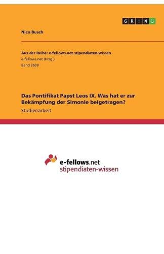 Das Pontifikat Papst Leos IX. Was hat er zur Bekämpfung der Simonie beigetragen?