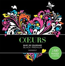 Coeurs : bloc de coloriage