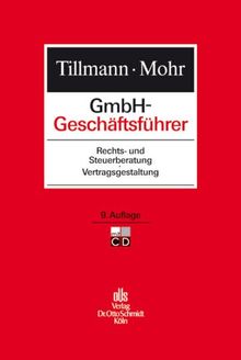GmbH-Geschäftsführer: Rechts- und Steuerberatung, Vertragsgestaltung