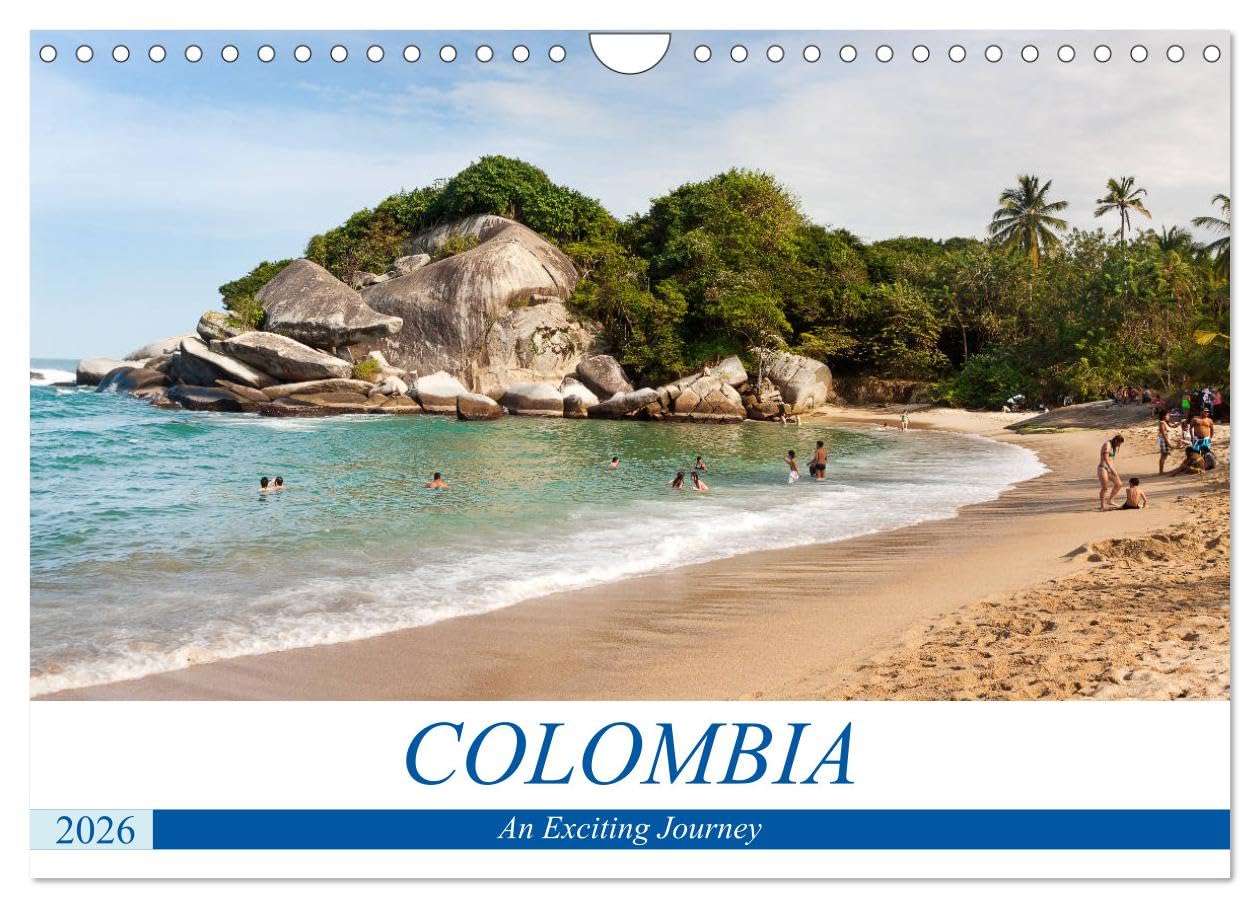 Colombia - An Exciting Journey (Wall Calendar 2026 DIN A4 landscape), CALVENDO 12 Month Wall Calendar: The Highlights of Colombia in Impressive Pictures
