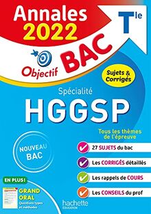 HGGSP spécialité terminale : annales 2022, sujets & corrigés : nouveau bac