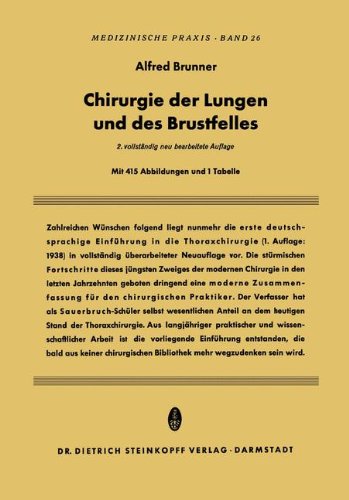 Chirurgie der Lungen und des Brustfelles (Medizinische Praxis)