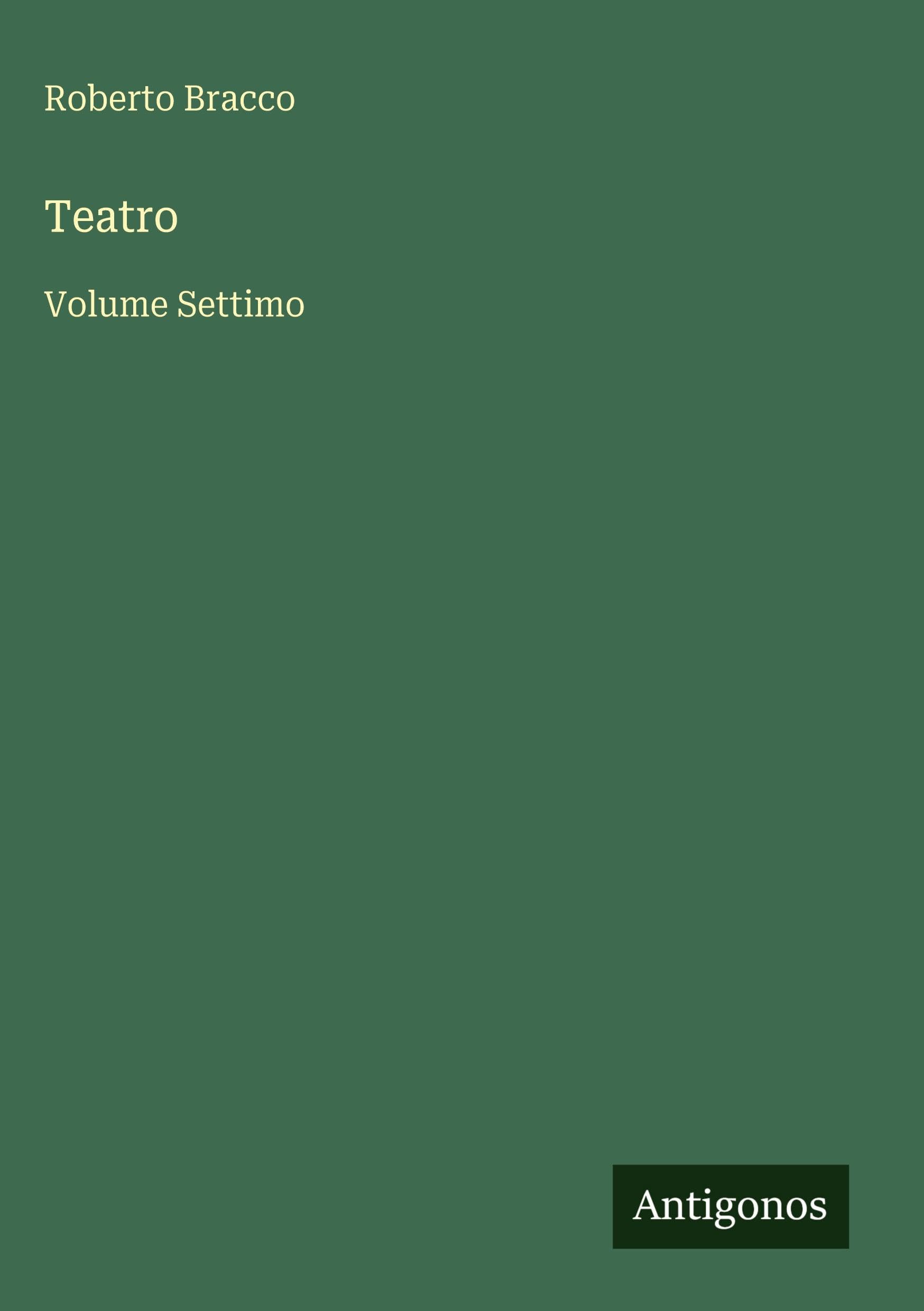 Teatro: Volume Settimo