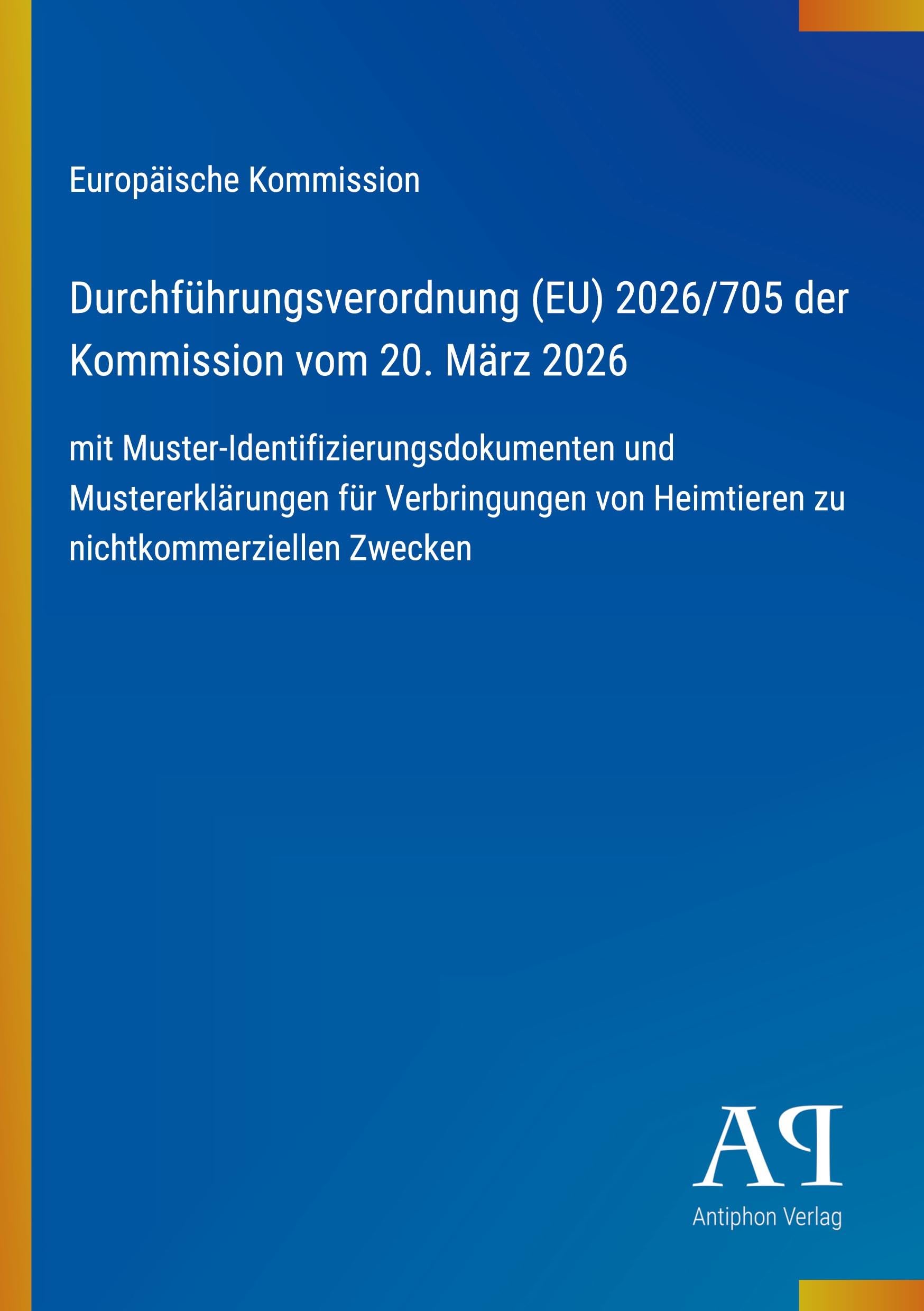Durchführungsverordnung (EU) 2026/705 der Kommission vom 20. März 2026