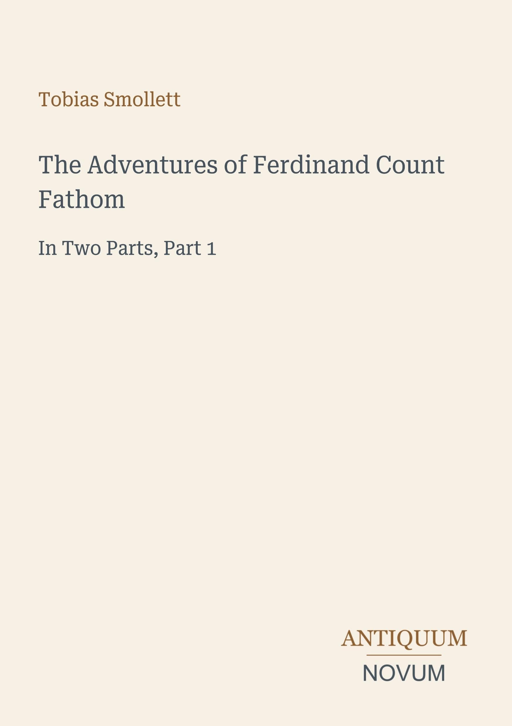 The Adventures of Ferdinand Count Fathom