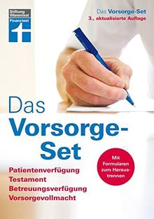 Das Vorsorge-Set: Patientenverfügung, Testament, Betreuungsverfügung, Vorsorgevollmacht I Von Stiftung Warentest