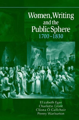 Women Writing Pub Sphere 1700-1830