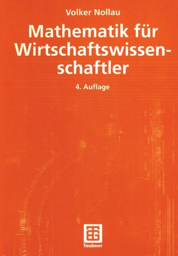 Mathematik für Wirtschaftswissenschaftler