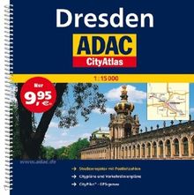 ADAC CityAtlas Dresden 1 : 15 000: Mit vergrößertem Cityplan. Mit Verkehrslinienplan und Postleitzahlen, GPS-genau