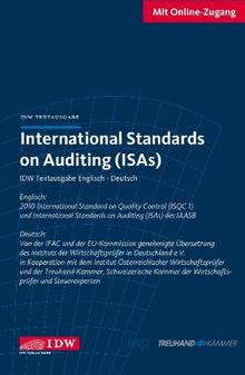 International Standards on Auditing (ISAs): IDW Textausgabe Englisch - Deutsch