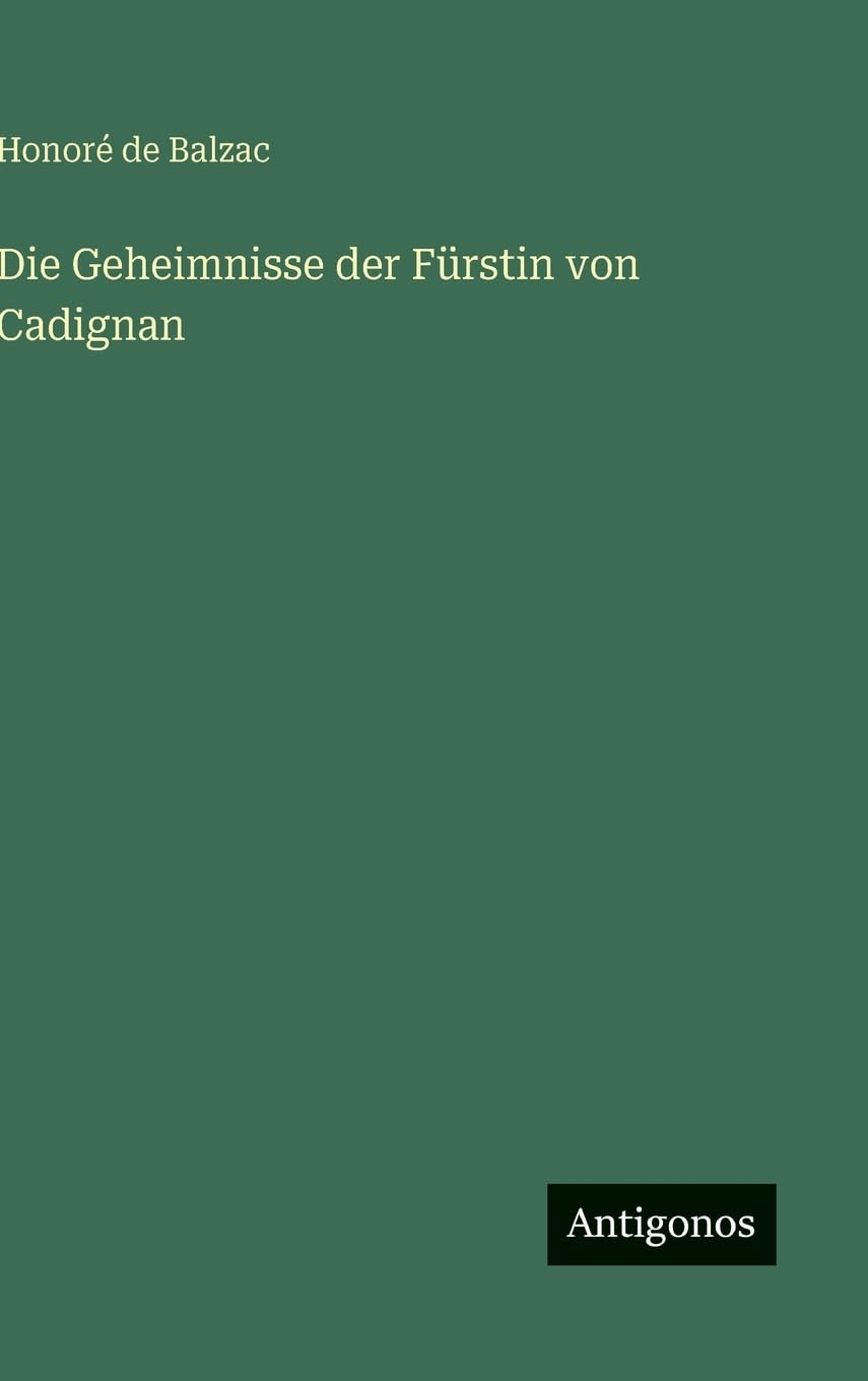 Die Geheimnisse der Fürstin von Cadignan