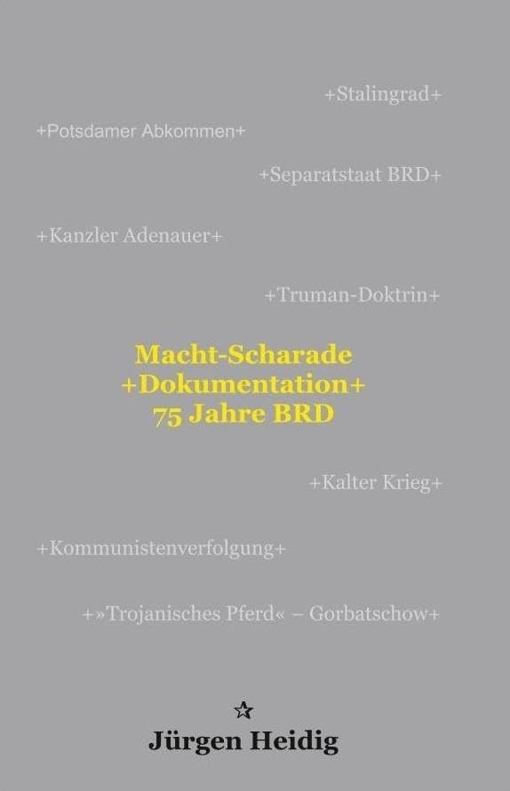 Macht-Scharade +Dokumentation+ 75 Jahre BRD - Jürgen Heidig Taschenbuch