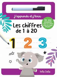 Les chiffres de 1 à 20: 1 2 3