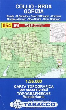 Tabacco Wandern 1 : 25 000 Collio - Brda - Gorizia