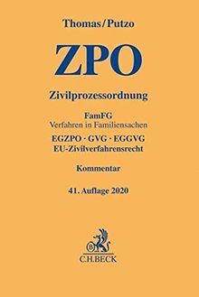 Zivilprozessordnung: FamFG Verfahren in Familiensachen, EGZPO, GVG, EGGVG, EU-Zivilverfahrensrecht