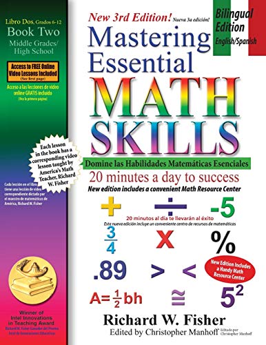 Mastering Essential Math Skills Book 2, Bilingual Edition - English/Spanish (Stepping Stones to Proficiency in Algebra - Bilingual English/Spanish, Band 2)