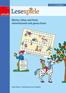 Lernspiele für den Deutschunterricht: Lesespiele 3/4: 3. / 4. Schuljahr: 15 Lernspiele rund ums Lesen