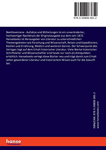 Beethoveniana: Aufsätze und Mitteilungen