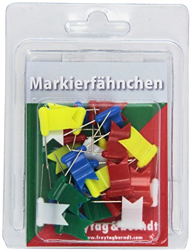 Freytag Berndt Markierpins, wehendes Markierfähnchen, bunt - 30 Stück (freytag & berndt Bücher + Specials)