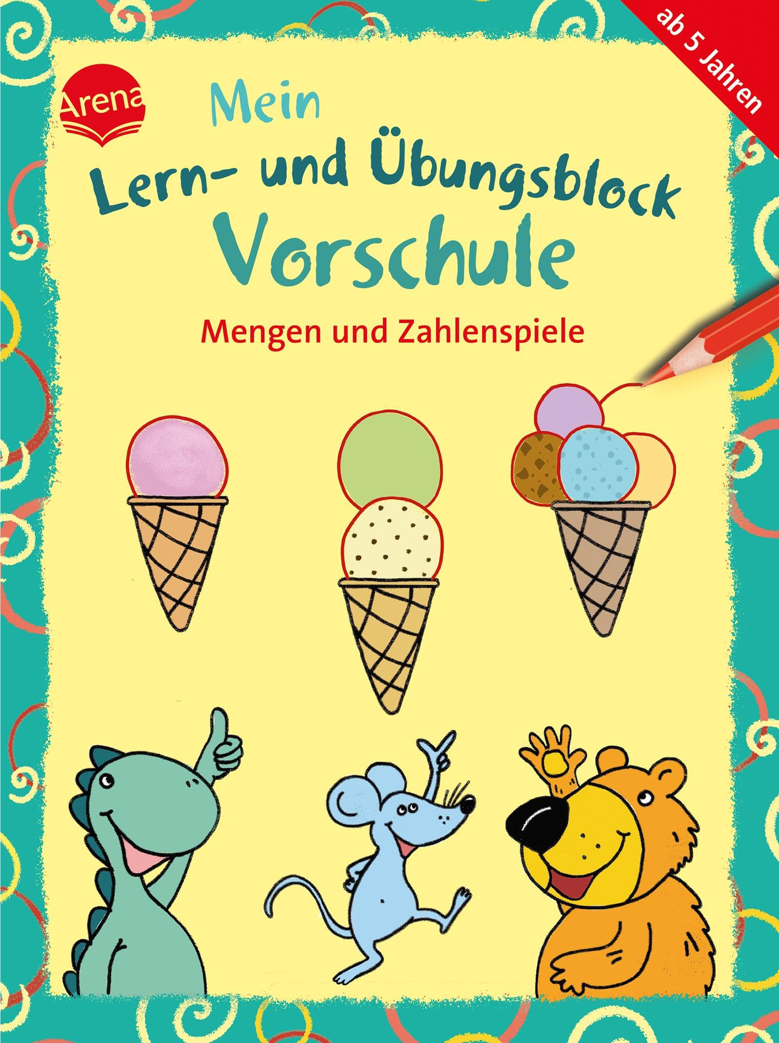 Mein Lern- und Übungsblock Vorschule. Mengen und Zahlenspiele: 40 Übungen und Rätselaufgaben für Kinder ab 5 Jahren (Kleine Rätsel und Übungen für Vorschulkinder)