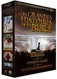 Coffret les grandes histoires de la bible : la nativité ; les dix commandements ; l'enquête sacrée [FR Import]