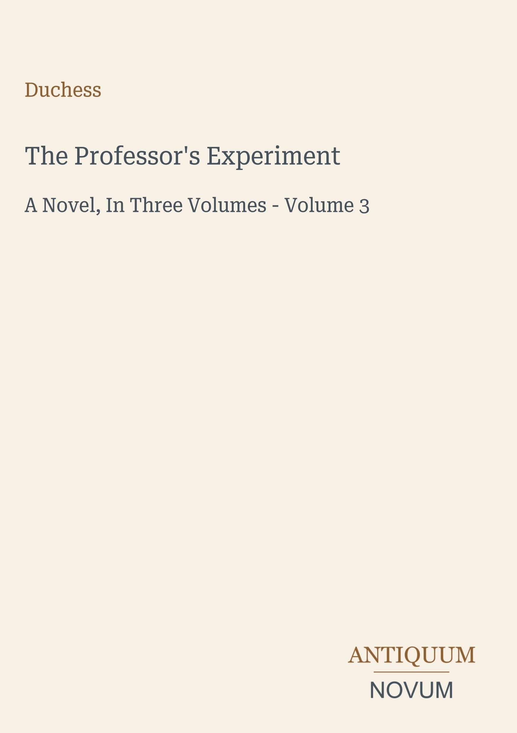 The Professor's Experiment